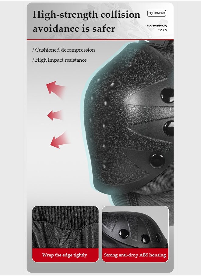 ماركة غير محددة ﻿ 4Pcs Motorcycle Knee and Shin Guards Set,Motorcycle Protective Gear Kit with Adjustable Protection Gear,Protector for Bike Motorcycle Racing Outdoor Active Gear  - Image 3