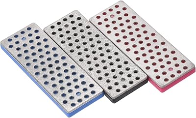 PATIKIL 70mm Extra-Coarse/Coarse/Fine Ski Snowboard Diamond Stone, 3 Pack Ski Edge Sharpener Diamond Edge Files - Image 1