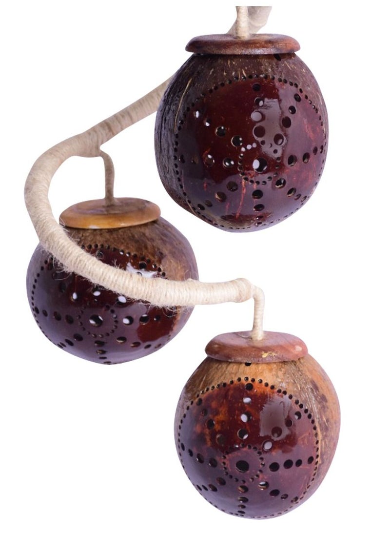 N & H 7 Balls Wheel Design Coconut Shell Ceiling Lights  - Image 4