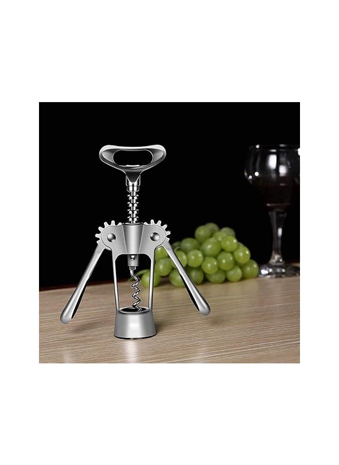 MIRFA Wing Corkscrew Wine Bottle Opener (Silver)  - Image 1