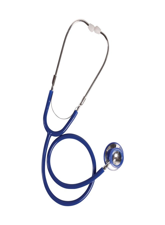 MABIS Stethoscope, Lightweight, Adult, Dual Head for Intake and General Examination with Large Diaphragm for High Frequencies or the Bell for Low Frequencies, 22 Inch Y Tubing, Blue - Image 5