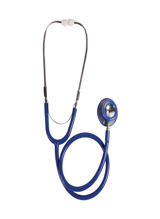 MABIS Stethoscope, Lightweight, Adult, Dual Head for Intake and General Examination with Large Diaphragm for High Frequencies or the Bell for Low Frequencies, 22 Inch Y Tubing, Blue - Image 3