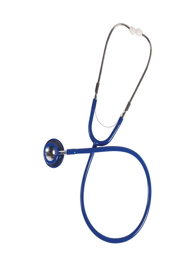 MABIS Stethoscope, Lightweight, Adult, Dual Head for Intake and General Examination with Large Diaphragm for High Frequencies or the Bell for Low Frequencies, 22 Inch Y Tubing, Blue - Image 4