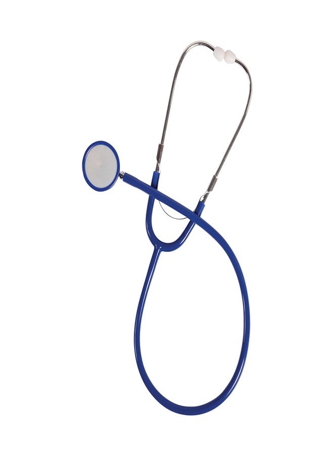 MABIS Stethoscope, Lightweight, Adult, Dual Head for Intake and General Examination with Large Diaphragm for High Frequencies or the Bell for Low Frequencies, 22 Inch Y Tubing, Blue - Image 2