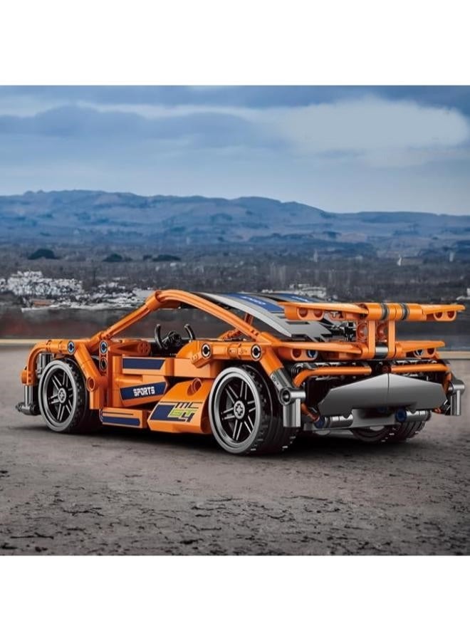 إسكدنيا مجموعة قطع بناء سيارة رياضية، مجموعة نموذج سيارة لاسلكية للأطفال من 7 إلى 14 عامًا، قابلة للتجميع للبالغين، تتكون من 428 قطعة - Image 4