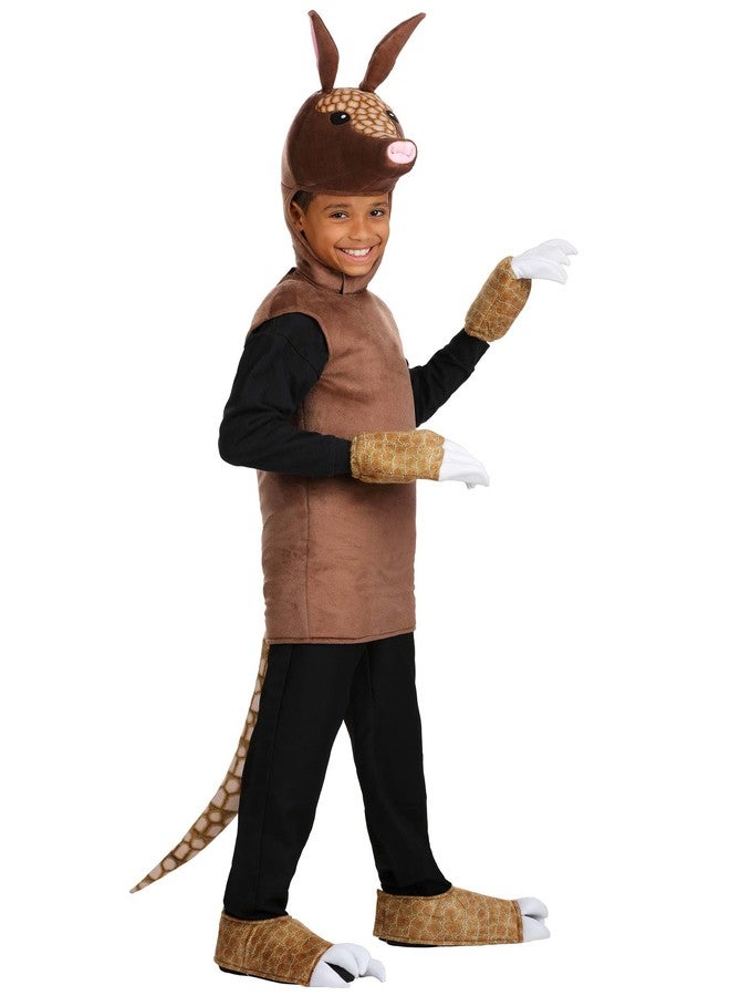 Fun Costumes Kid's Armadillo Costume with Tunic, Shell, Headpiece, Hand and Foot Covers for Halloween, Party or Animal Dress Up Medium - Image 4