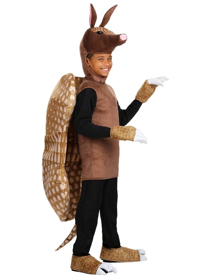 Fun Costumes Kid's Armadillo Costume with Tunic, Shell, Headpiece, Hand and Foot Covers for Halloween, Party or Animal Dress Up Medium - Image 1