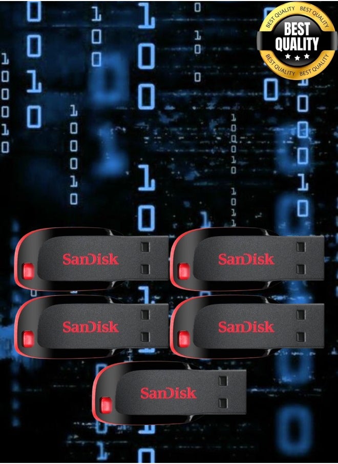 Sandisk 5 Pieces 32GB Cruzer Blade Usb Flash USB2.0  - Image 1