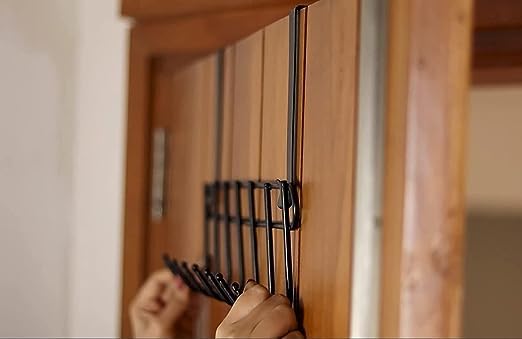BADHI ENTERPRISE BADHI ENTERPRISE Heavy Duty Alloy Metal Functional Over The Door Hook Hanger OrganizeNo Drilling Required Hook for Shirts Belts Hats Coats Towels etc  - Image 2