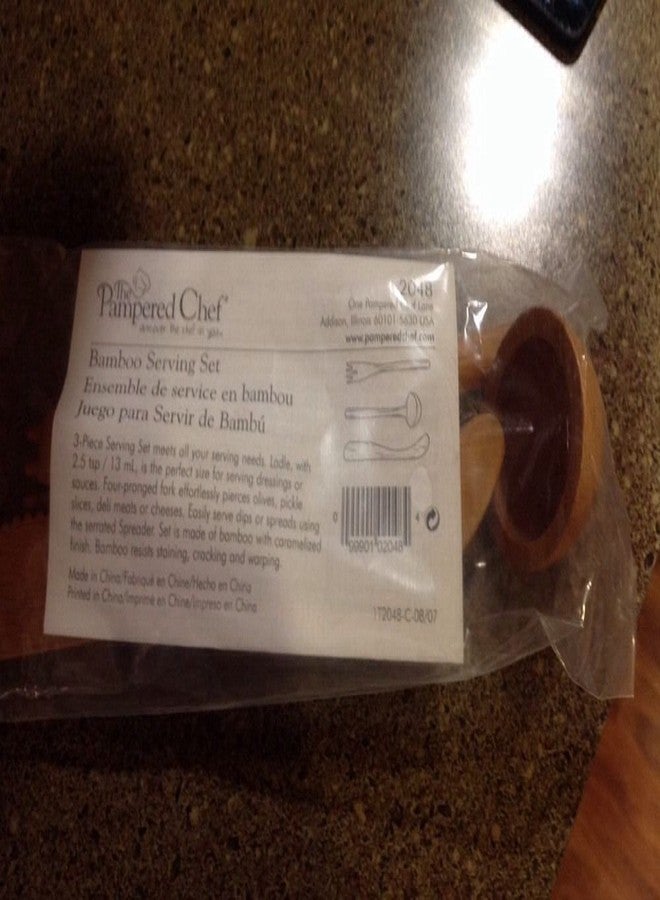 Pampered Chef - Bamboo Serving Set #2048 - Image 2