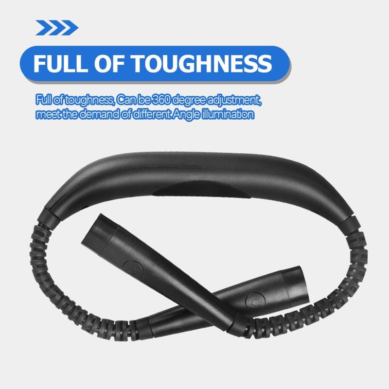 USB Rechargeable Neck Reading Light Adjustable Bendable LED Book Lamp Eye Protection for Night Reading and Outdoor Activities - Image 4