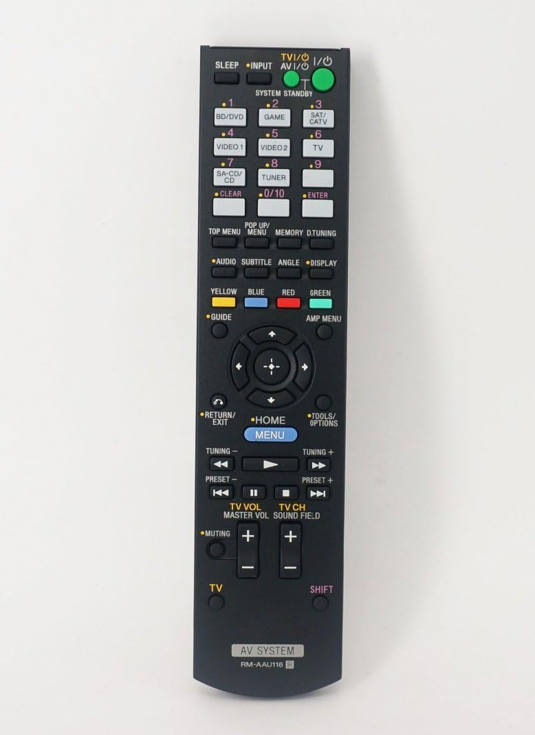 BOMAZ New Replacement Remote Control RM-AAU116 for Sony STR-DH550 STR-DH540B STR-DH740 STR-DH830 AV System Receiver - Image 1