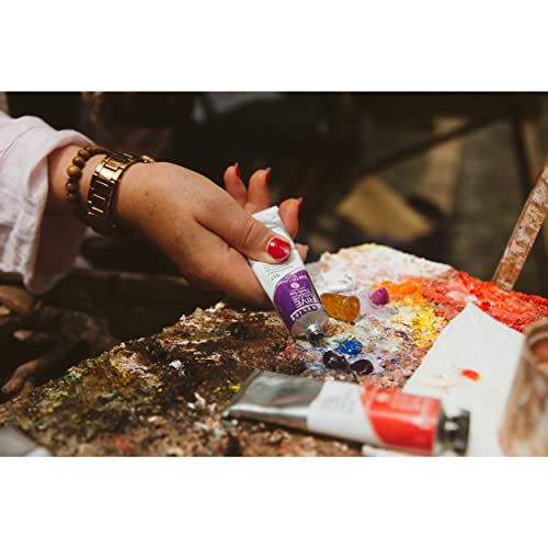 Sennelier Rive Gauche Artist Oil Color 40 ml Hookers Green |Ideal for primed canvas, paper or panels with brushes, painting knives,Linseed Oil,solvents and texture mediums. - Image 2