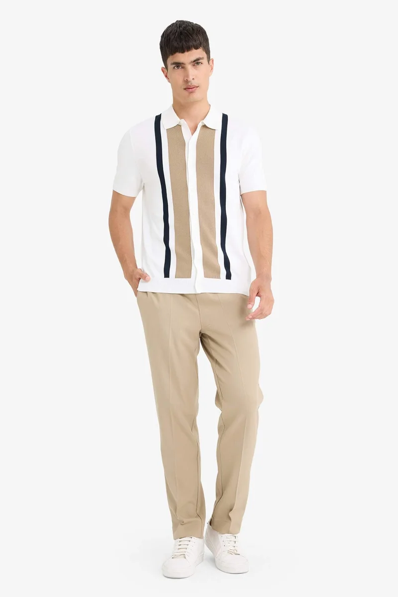 DeFacto Standard Fit Knit Polo T-Shirt