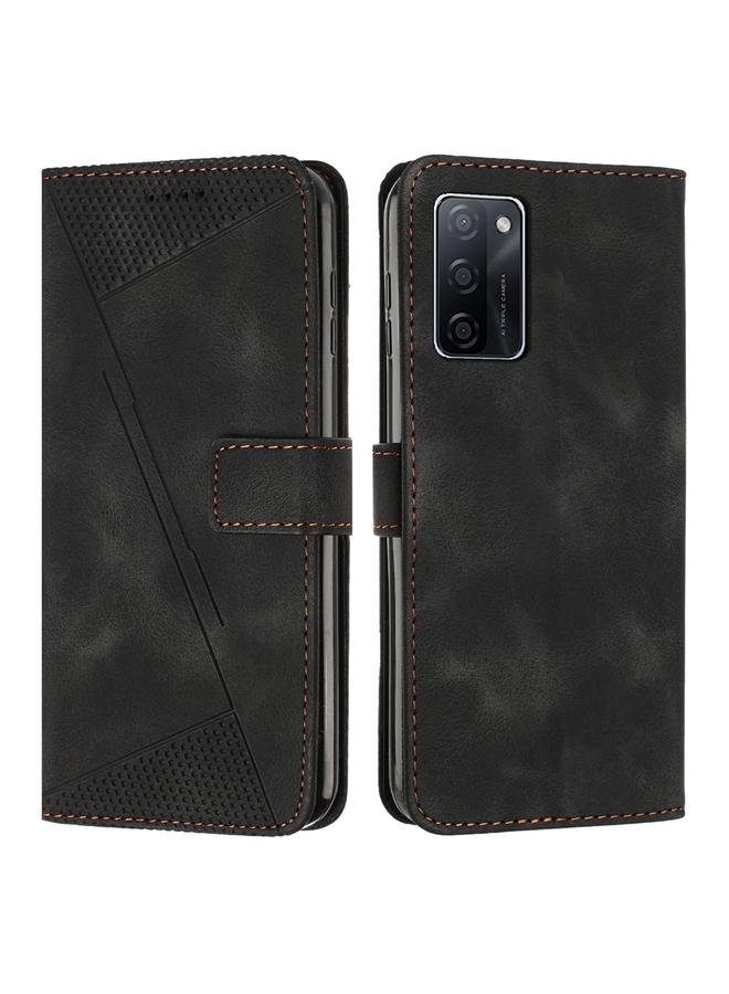 S-TOP Case For OPPO A55s JP Version Dream Triangle Leather Phone Case with Lanyard - Image 1