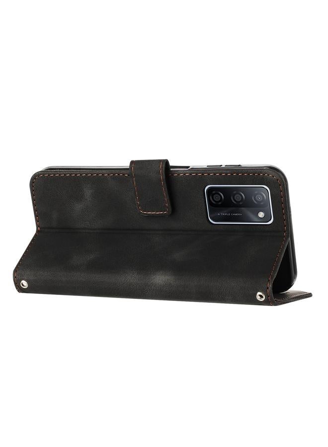 S-TOP Case For OPPO A55s JP Version Dream Triangle Leather Phone Case with Lanyard - Image 4