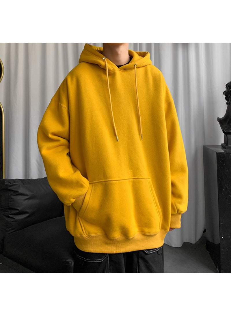 Generic - Thick Hooded Sweatshirt Casual Winter Pullover for Men navy blue - Image 1