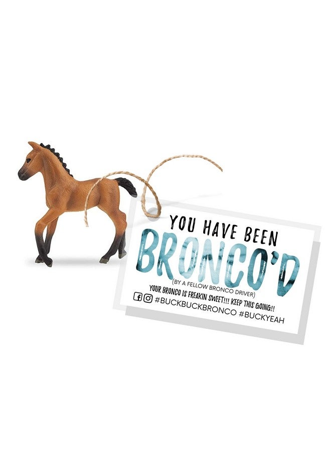 Boutique Marketing LLC Boutique Marketing You Have Been Bronco'D 50 Pack 2 X 3.5'' Inches Business Sized Card Buck Yeah Bronco Tag Attach To Plastic Bronco Horse Figurine Buckbuckbronco Buckyeah - Image 2