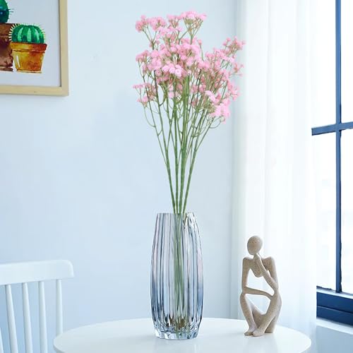 HOMEVERSE Baby Breath/Gypsophila Artificial Fake Silk Plants Wedding Party Decoration Real Touch Flowers DIY Home Garden(Pink-05) - Image 1