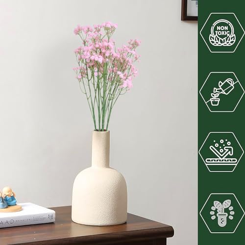 HOMEVERSE Baby Breath/Gypsophila Artificial Fake Silk Plants Wedding Party Decoration Real Touch Flowers DIY Home Garden(Pink-05) - Image 3
