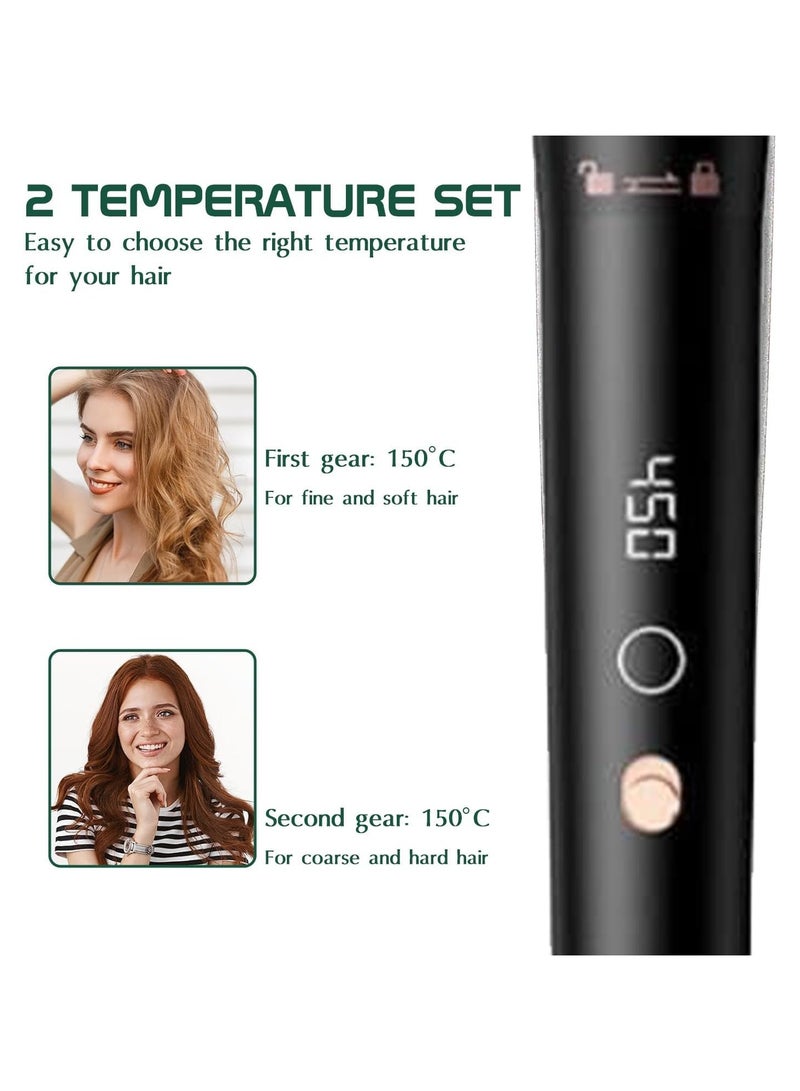 BABLE Premium 5-in-1 Curling Wand Set with Digital Screen, Professional Hair Curler with 5 Ceramic Barrels (9-32mm) Instant Heat, Includes Heat Glove & 2 Clips - Image 4