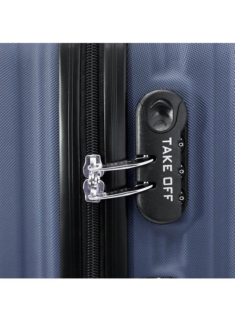 TAKEOFF Hardside Luggage Trolley Bag 3 Pieces set,Black (S-20,M-24,L-28 Inch) - Image 4