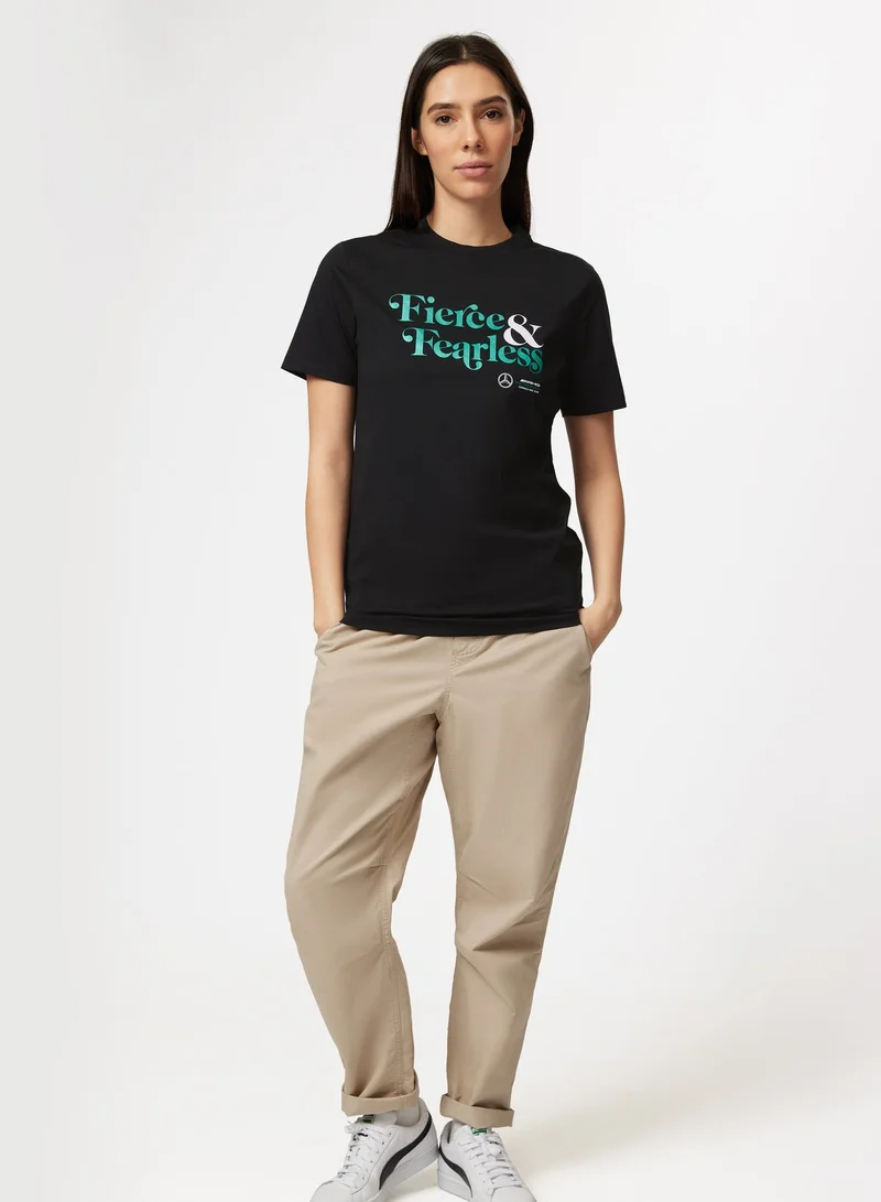 AMG Petronas Formula 1 Team  Mercedes-AMG F1 Fierce and Fearless Graphic T-shirt  | Best Price UAE