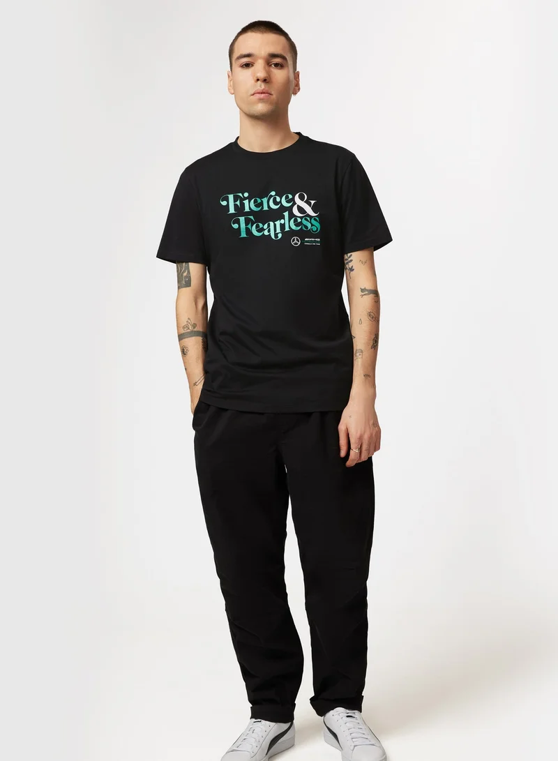 AMG Petronas Formula 1 Team  Mercedes-AMG F1 Fierce and Fearless Graphic T-shirt  | Best Price UAE