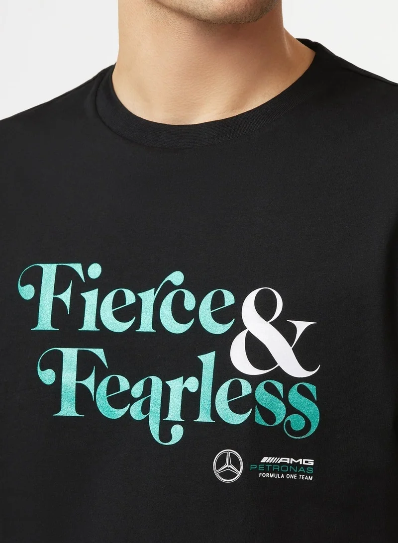 AMG Petronas Formula 1 Team  Mercedes-AMG F1 Fierce and Fearless Graphic T-shirt  | Best Price UAE