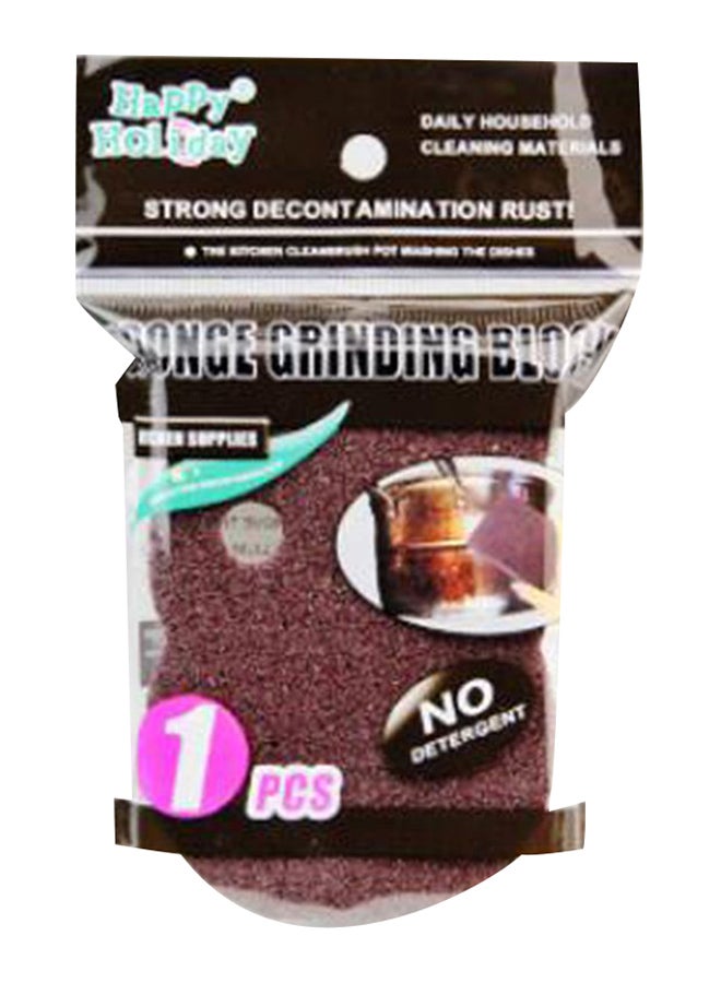 Loquat Emery Nano Dish Washing Sponge Brown/White - Image 2