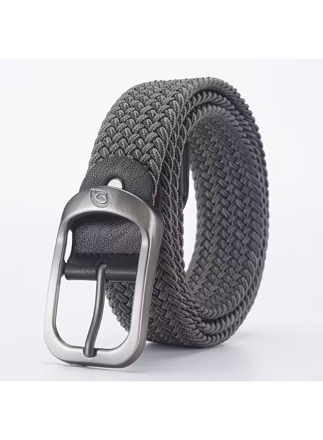 Goolsky Men's & Women's Belt - Adjustable Elastic Waist Belt with Metallic buckle, Beige/Black/ option for Formal, Casual, Outdoor, Gym, Work - Durable Everyday Belt for Jeans & Pants - Ideal Gift for Men & Women, Gym Gear Essentials, Modern Belt Design, Sturdy Construction, Outdoor Activities, Sleek Design, Highquality Material, Office Wear - Image 4