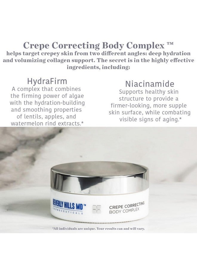 Beverly Hills MD Crepe Correcting Body Complex Reduce Wrinkles & Smooth Skin Full Body Antiaging Cream For Firming And Hydrating Correct Thinning Skin On Chest Arms Legs Stomach Wniacinamide - Image 3