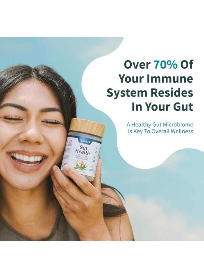 SNAP SUPPLEMENTS Gut Health + Turmeric + Aloe + Pylopass Probiotics + 17 Active Ingredients Dietary Supplement | 50 Capsules - Image 5