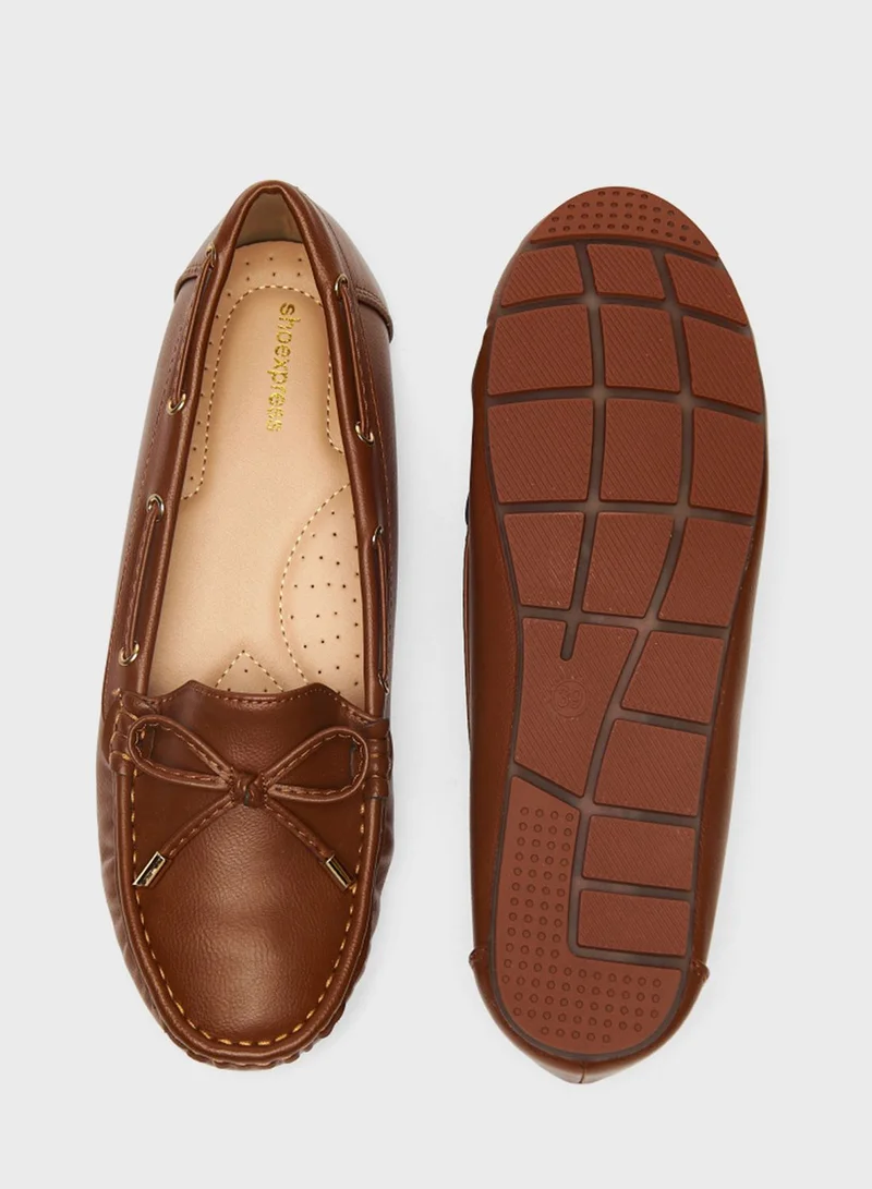 shoexpress Tie Up Moccasins