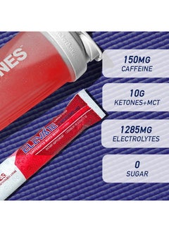 Real Ketones Real Ketones MCT & BHB Exogenous Ketones Drink Mix Packets Elevate Keto Electrolytes Powder Packets No Sugar with 4 Main Electrolytes Plus Hydrating Proprietary Keto BHB - 30 Pack Mixed Berry  - Image 3