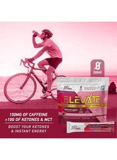 Real Ketones Real Ketones MCT & BHB Exogenous Ketones Drink Mix Packets Elevate Keto Electrolytes Powder Packets No Sugar with 4 Main Electrolytes Plus Hydrating Proprietary Keto BHB - 30 Pack Mixed Berry  - Image 4