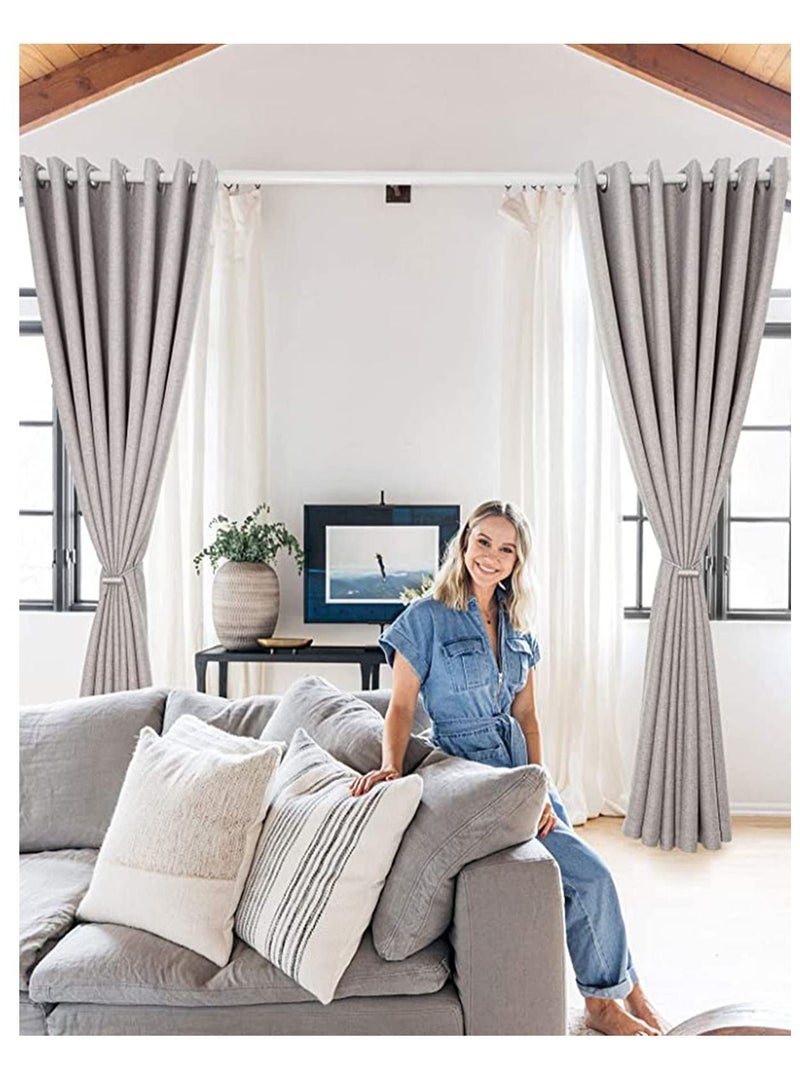 NIBEMINENT Magnetic Curtain Tiebacks Clips, 2Pcs Window Holdbacks, with Upgraded Larger Magnet, Decorative Holdback for Blackout/Sheer Treatment, Home Office - Image 2