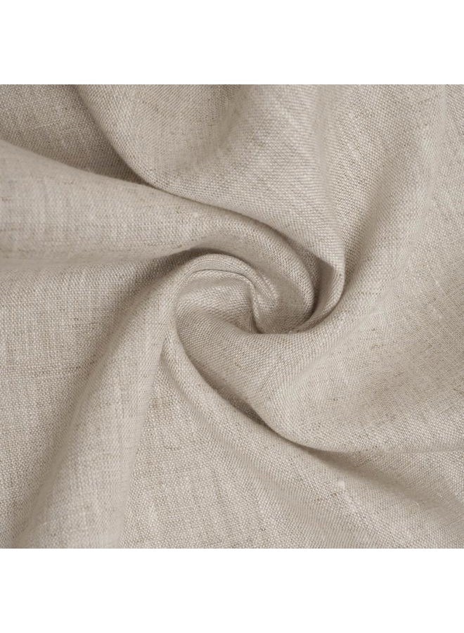 HSOFTIFY 100% Pure Linen Blanket with Fringe, 49.6" x 59.8" - Blankets Lightweight Breathable, Decorative Linen Throw Blanket for Living Room Couch Sofa and Bed,Linen - Image 5
