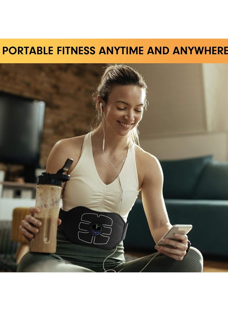general ABS Stimulator, Ab Machine, Ab Contour Band Workout Portable Ab Stimulator Home Office Fitness Fitness Equipment Abdominal Workout Equipment - Image 2