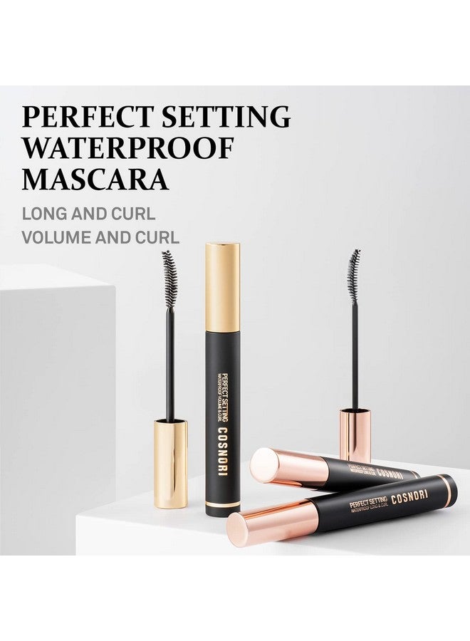 COSNORI Perfect Setting Waterproof Mascara Long & Curl Lengthening Fiber Mascara Black Natural Lash Extension Waterproof Smudge Proof Clump Free Irritation Free Tested 0.24 Fl.Oz. - Image 3