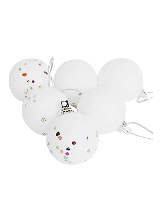 Tree Bubble Snowball for Christmas Decorations - White - 5cm, Bt17-2