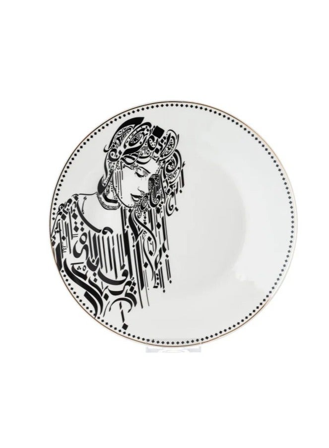 Hic Porcelain Dinner Set Black Design 29 Pcs For 6 Person - Image 4