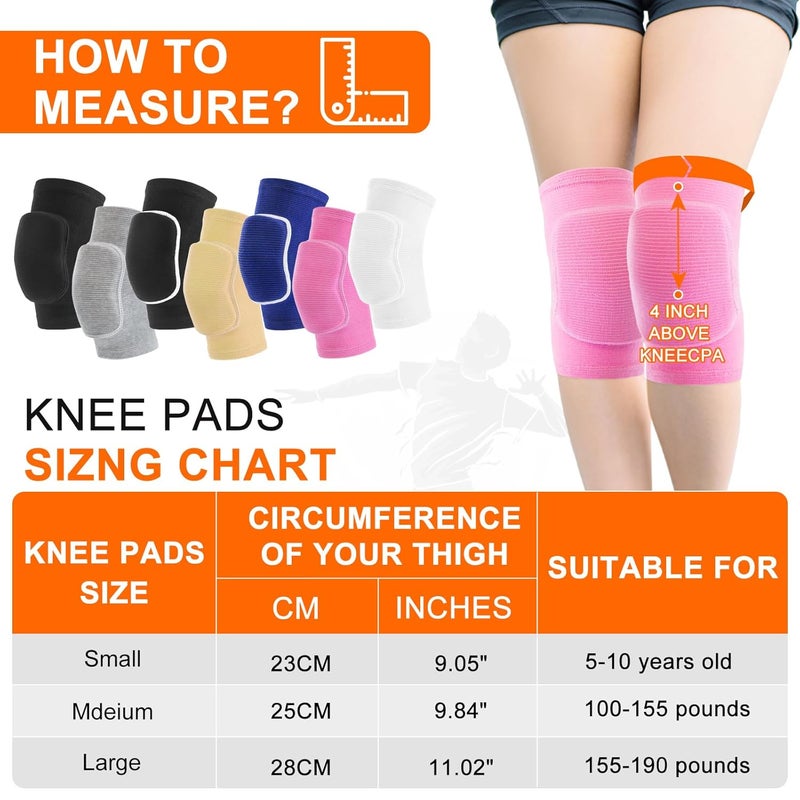 HISFFOG volleyball knee pads for Girls, Youth, Kids, Women, Men, Protective Knee pads for Volleyball Basketball Football Dance Yoga Tennis Running Cycling Workout Wrestling Climbing - Image 2