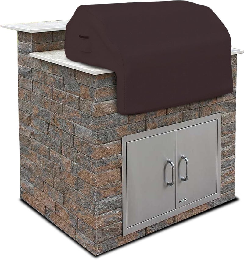 Covers & all Built-in Outdoor Grill Cover, Durable 12 Oz Waterproof Cover Max Material with Air Pocket & Elastic for Snug Fit (44" W x 27" D x 26" H Inches, Coffee) - Image 1