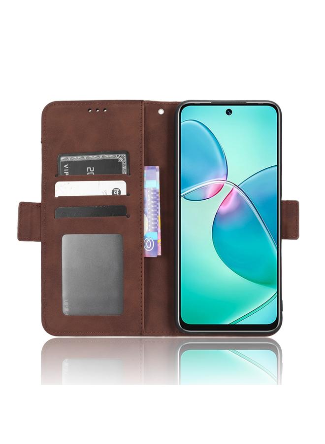 S-TOP Case For Infinix Note 12i Skin Feel Calf Texture Card Slots Leather Phone Case - Image 3