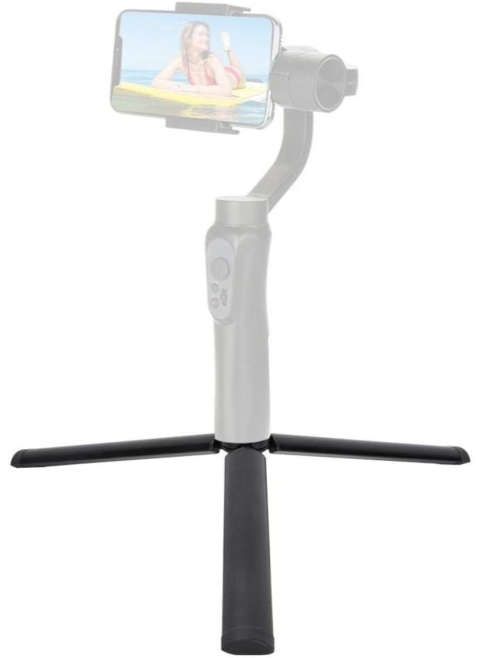 Bukela Metal Mini Tripod Table Stand Compact Tripod Photography Stabilizer for ZhiyunSmooth 4/DJI Osmo Mobile/FeiyuTechVimble 2/GOPRO/Insta360 Gimbal Handle Stabilizer for All Phones and Cameras - Image 2