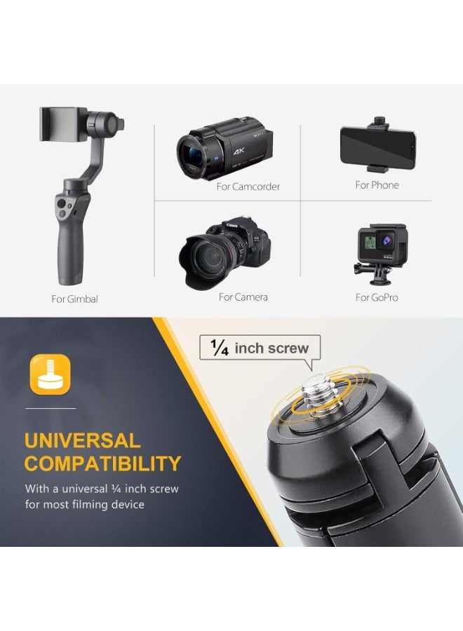 Bukela Metal Mini Tripod Table Stand Compact Tripod Photography Stabilizer for ZhiyunSmooth 4/DJI Osmo Mobile/FeiyuTechVimble 2/GOPRO/Insta360 Gimbal Handle Stabilizer for All Phones and Cameras - Image 5