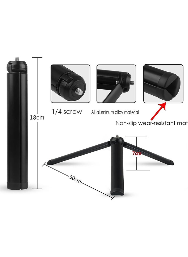Bukela Metal Mini Tripod Table Stand Compact Tripod Photography Stabilizer for ZhiyunSmooth 4/DJI Osmo Mobile/FeiyuTechVimble 2/GOPRO/Insta360 Gimbal Handle Stabilizer for All Phones and Cameras - Image 4
