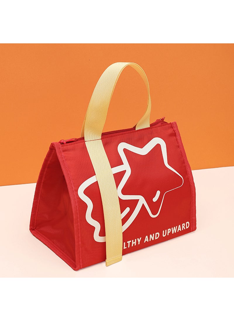 Generic Fashionable Large Capacity Lunch Bag Thermal Red 