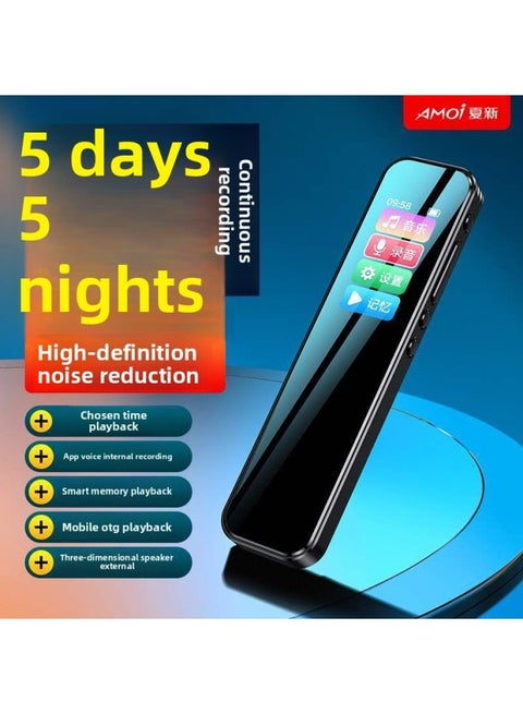 Xia Xin Recording Pen A900 Long Endurance Standby Professional HD Noise Reduction Large Capacity Portable Portable Recorder-Body Color:Ultra-long Battery Life Version [5 Days And 5 Nights Of Continuous Recording + Voice Control + Timing + Internal Recording]-Memory Capacity:32gb (can Store About 144 Hours Of Recording)